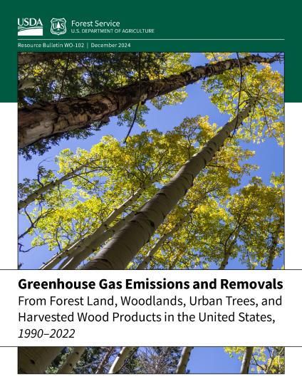 cover of a publication titled "Greenhouse Gas Emissions and Removals From Forest Land"